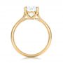 14k Yellow Gold 14k Yellow Gold Custom Solitaire Moissanite Engagement Ring - Front View -  102180 - Thumbnail