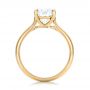 14k Yellow Gold 14k Yellow Gold Custom Solitaire Moissanite Engagement Ring - Front View -  102180 - Thumbnail