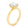 14k Yellow Gold 14k Yellow Gold Custom Solitaire Oval Diamond Engagement Ring - Three-Quarter View -  105358 - Thumbnail