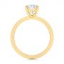 14k Yellow Gold 14k Yellow Gold Custom Solitaire Oval Diamond Engagement Ring - Front View -  105358 - Thumbnail