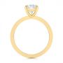 14k Yellow Gold 14k Yellow Gold Custom Solitaire Oval Diamond Engagement Ring - Front View -  105358 - Thumbnail