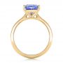 18k Yellow Gold 18k Yellow Gold Custom Solitaire Purple Sapphire Engagement Ring - Front View -  102401 - Thumbnail