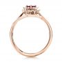 14k Rose Gold 14k Rose Gold Custom Solitaire Ruby Engagement Ring - Front View -  102160 - Thumbnail