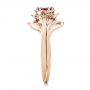 14k Rose Gold 14k Rose Gold Custom Solitaire Ruby Engagement Ring - Side View -  102160 - Thumbnail