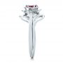 14k White Gold Custom Solitaire Ruby Engagement Ring - Side View -  102160 - Thumbnail