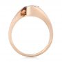 18k Rose Gold Custom Solitaire Ruby Engagement Ring - Front View -  102347 - Thumbnail