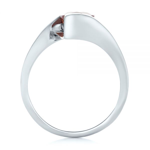  Platinum Platinum Custom Solitaire Ruby Engagement Ring - Front View -  102347