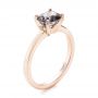 14k Rose Gold 14k Rose Gold Custom Solitaire Spinel Gemstone Engagement Ring - Three-Quarter View -  104660 - Thumbnail