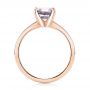 18k Rose Gold 18k Rose Gold Custom Solitaire Spinel Gemstone Engagement Ring - Front View -  104660 - Thumbnail