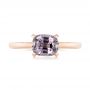 18k Rose Gold 18k Rose Gold Custom Solitaire Spinel Gemstone Engagement Ring - Top View -  104660 - Thumbnail