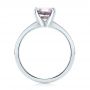  Platinum Custom Solitaire Spinel Gemstone Engagement Ring - Front View -  104660 - Thumbnail