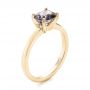 14k Yellow Gold 14k Yellow Gold Custom Solitaire Spinel Gemstone Engagement Ring - Three-Quarter View -  104660 - Thumbnail