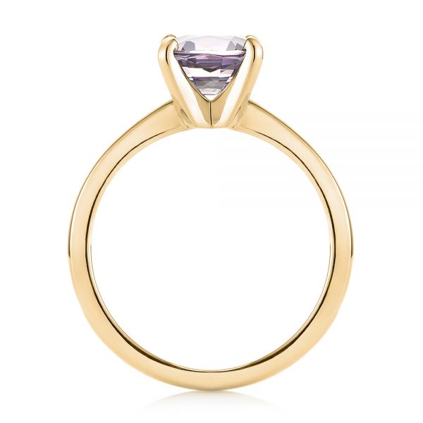 14k Yellow Gold 14k Yellow Gold Custom Solitaire Spinel Gemstone Engagement Ring - Front View - 104660