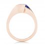 14k Rose Gold 14k Rose Gold Custom Solitaire Tanzanite Engagement Ring - Front View -  102858 - Thumbnail
