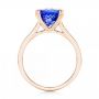 18k Rose Gold 18k Rose Gold Custom Solitaire Tanzanite Engagement Ring - Front View -  103031 - Thumbnail