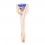 18k Rose Gold 18k Rose Gold Custom Solitaire Tanzanite Engagement Ring - Side View -  102858 - Thumbnail
