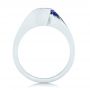  Platinum Platinum Custom Solitaire Tanzanite Engagement Ring - Front View -  102858 - Thumbnail