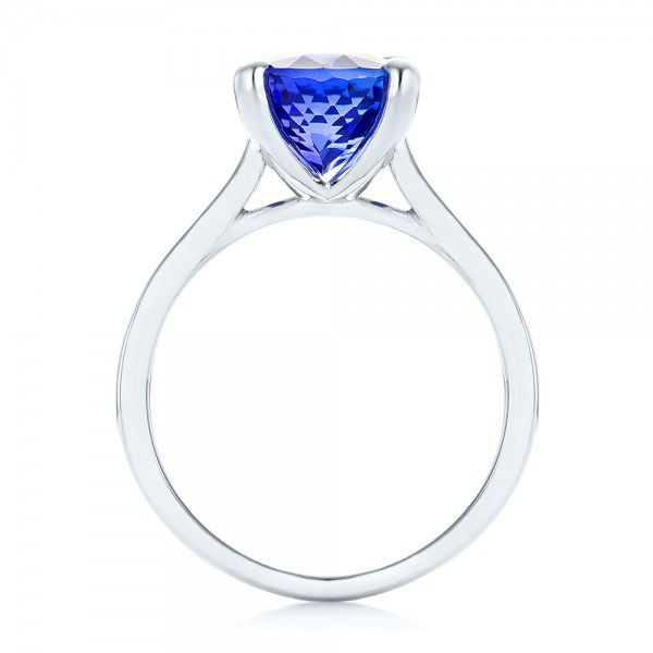  Platinum Platinum Custom Solitaire Tanzanite Engagement Ring - Front View -  103031