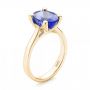 18k Yellow Gold 18k Yellow Gold Custom Solitaire Tanzanite Engagement Ring - Three-Quarter View -  103031 - Thumbnail