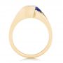 18k Yellow Gold 18k Yellow Gold Custom Solitaire Tanzanite Engagement Ring - Front View -  102858 - Thumbnail