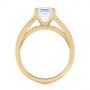 14k Yellow Gold 14k Yellow Gold Custom Split Shank Asscher Diamond Engagement Ring - Front View -  104582 - Thumbnail