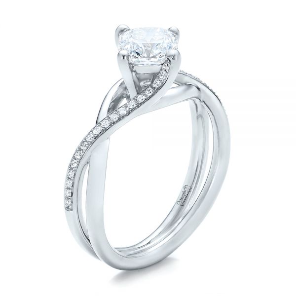 Custom Split Shank Diamond Engagement Ring - reference design