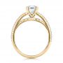 18k Yellow Gold 18k Yellow Gold Custom Split Shank Diamond Engagement Ring - Front View -  100774 - Thumbnail