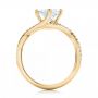 14k Yellow Gold 14k Yellow Gold Custom Split Shank Diamond Engagement Ring - Front View -  101751 - Thumbnail