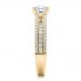 14k Yellow Gold 14k Yellow Gold Custom Split Shank Diamond Engagement Ring - Side View -  100774 - Thumbnail