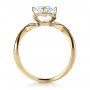 18k Yellow Gold 18k Yellow Gold Custom Split Shank Diamond Engagment Ring - Front View -  1293 - Thumbnail