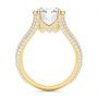 18k Yellow Gold 18k Yellow Gold Custom Split Shank Diamond Pave Engagement Ring - Front View -  107242 - Thumbnail
