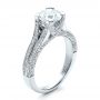  Platinum Custom Split Shank Engagement Ring - Three-Quarter View -  1440 - Thumbnail