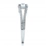  Platinum Custom Split Shank Engagement Ring - Side View -  1440 - Thumbnail