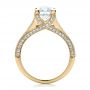 18k Yellow Gold 18k Yellow Gold Custom Split Shank Engagement Ring - Front View -  1440 - Thumbnail