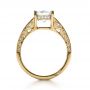 14k Yellow Gold 14k Yellow Gold Custom Split Shank Princess Cut Engagement Ring - Front View -  1132 - Thumbnail