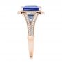 18k Rose Gold 18k Rose Gold Custom Tanzanite And Diamond Engagement Ring - Side View -  102968 - Thumbnail