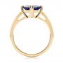 18k Yellow Gold 18k Yellow Gold Custom Tanzanite And Diamond Engagement Ring - Front View -  103149 - Thumbnail