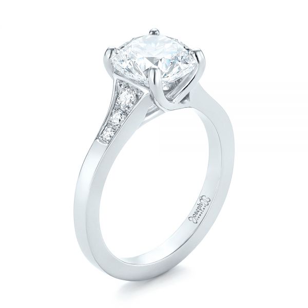 Custom Tapering Diamond Engagement Ring - reference design