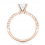 14k Rose Gold 14k Rose Gold Custom Tension Set Diamond Engagement Ring - Front View -  102451 - Thumbnail