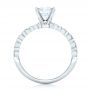  Platinum Custom Tension Set Diamond Engagement Ring - Front View -  102451 - Thumbnail