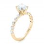 14k Yellow Gold 14k Yellow Gold Custom Tension Set Diamond Engagement Ring - Three-Quarter View -  102451 - Thumbnail