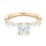 14k Yellow Gold 14k Yellow Gold Custom Tension Set Diamond Engagement Ring - Flat View -  102451 - Thumbnail