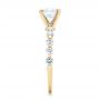 14k Yellow Gold 14k Yellow Gold Custom Tension Set Diamond Engagement Ring - Side View -  102451 - Thumbnail