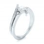  Platinum Platinum Custom Tension Style Diamond Engagement Ring - Three-Quarter View -  103305 - Thumbnail
