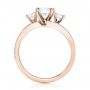 14k Rose Gold 14k Rose Gold Custom Three Stone Diamond Engagement Ring - Front View -  102944 - Thumbnail