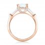 14k Rose Gold 14k Rose Gold Custom Three Stone Diamond Engagement Ring - Front View -  102964 - Thumbnail