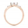 14k Rose Gold 14k Rose Gold Custom Three Stone Diamond Engagement Ring - Front View -  103655 - Thumbnail