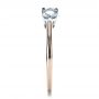 14k Rose Gold And Platinum 14k Rose Gold And Platinum Custom Three Stone Diamond Engagement Ring - Side View -  1196 - Thumbnail