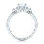 18k White Gold 18k White Gold Custom Three Stone Diamond Engagement Ring - Front View -  102039 - Thumbnail