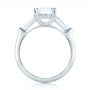  Platinum Custom Three Stone Diamond Engagement Ring - Front View -  102964 - Thumbnail